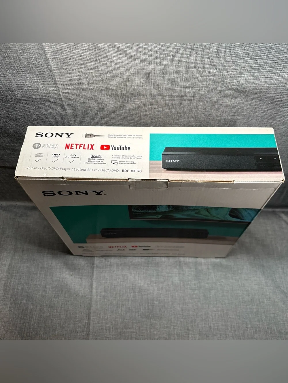 BDP-BX370  Blu-Ray Disc/DVD Player Wi-Fi Built-in HDMI Cable NEW/SEALED